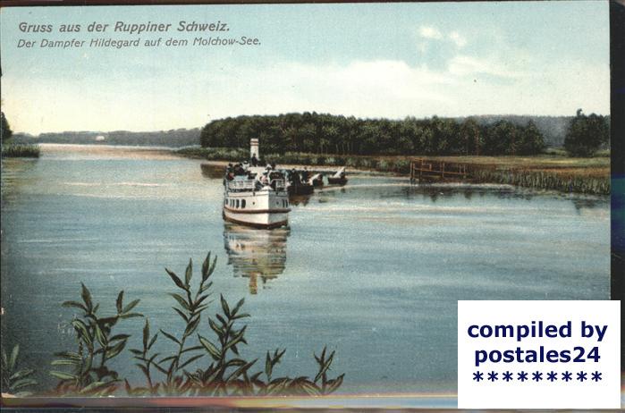 Neuruppin Dampfer Hildegard Molchow See
