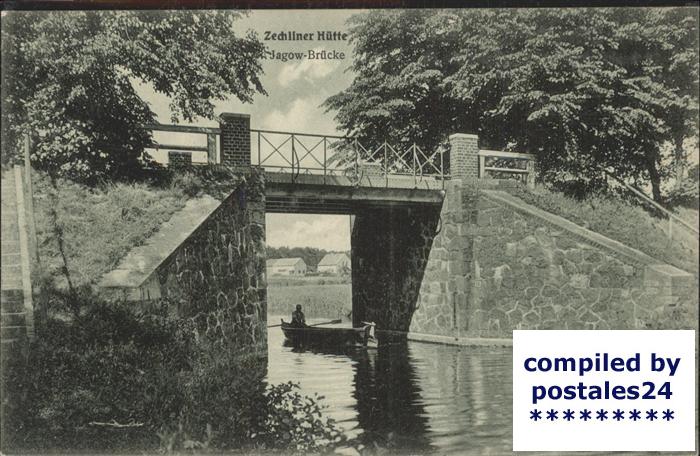 Zechlinerhuette Jagow Brücke Boot
