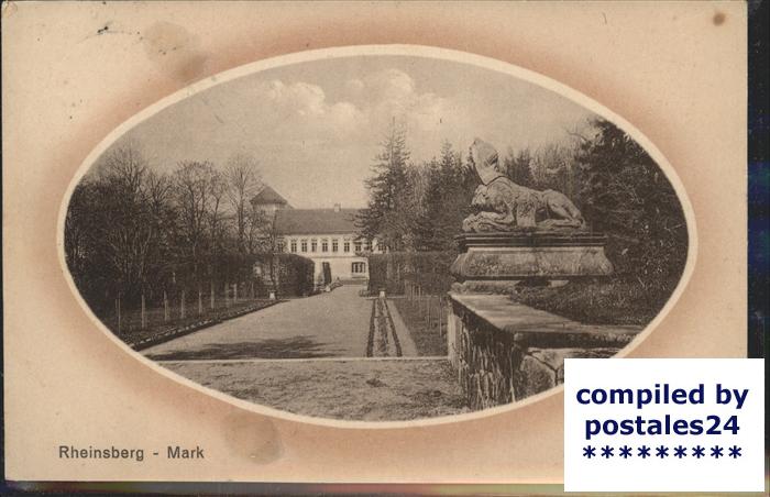 Rheinsberg Sphinxtreppe und Schloss