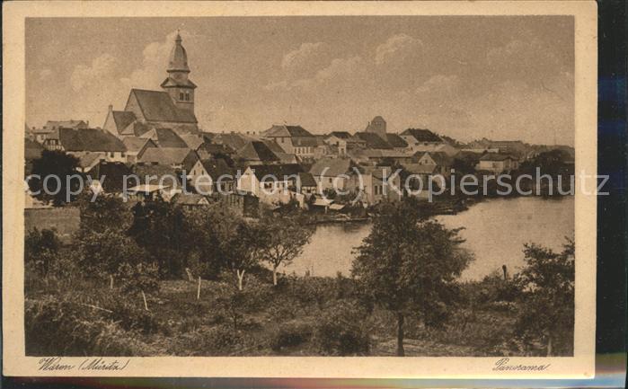 Waren Mueritz Stadtblick Kirche