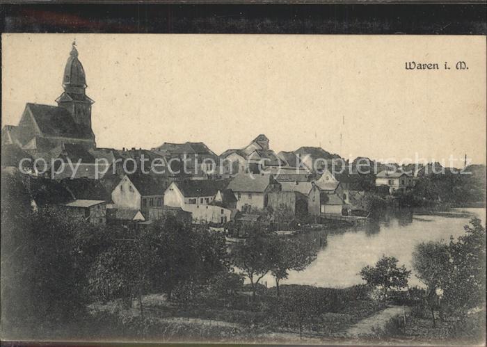 Waren Mueritz Stadtblick Kirche