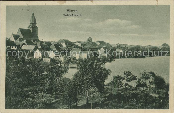 Waren Mueritz Stadtblick Kirche