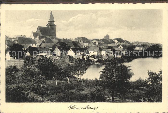 Waren Mueritz Stadtblick Kirche