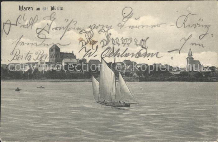 Waren Mueritz Segelpartie Panorama