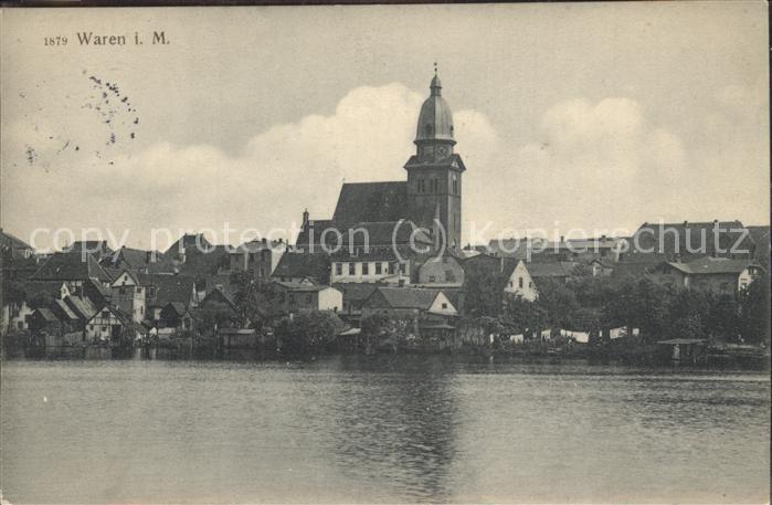 Waren Mueritz Stadtblick Kirche
