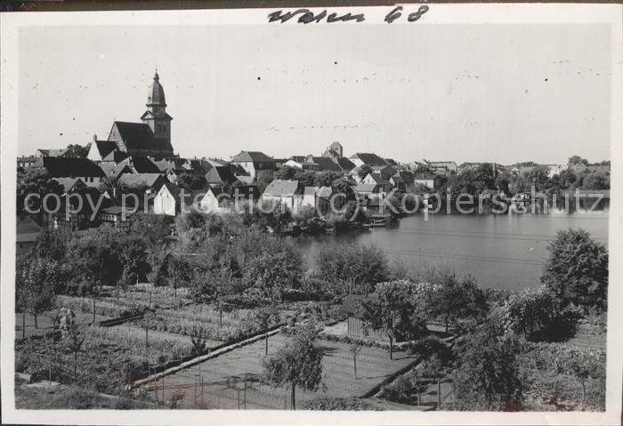 Waren Mueritz Stadtblick Kirche