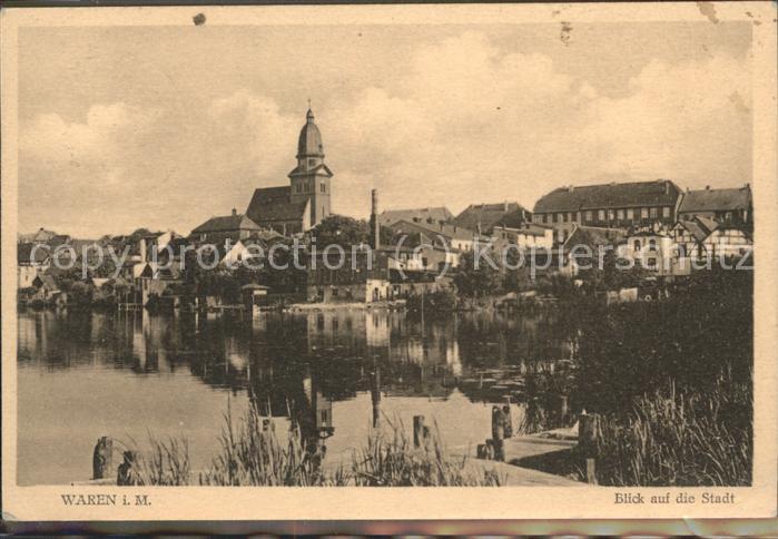Waren Mueritz Stadtblick Kirche