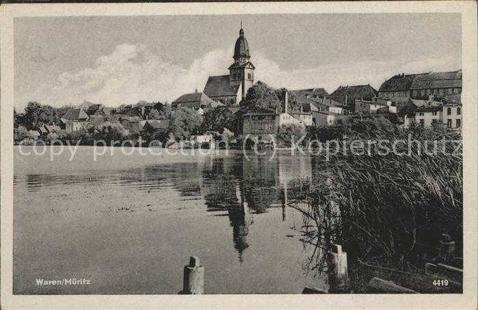 Waren Mueritz Stadtblick Kirche