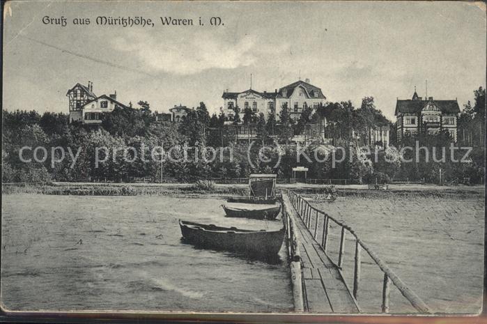 Waren Mueritz Müritzhöhe Bootsanlegesteg