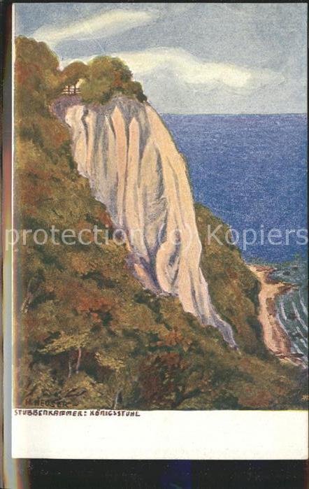 Stubbenkammer Ruegen Königsstuhl Kreidefelsen Aussichtsplatt