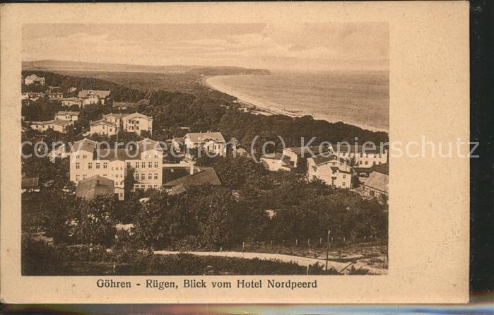 Goehren Ruegen Panorama Blick vom Nordperd
