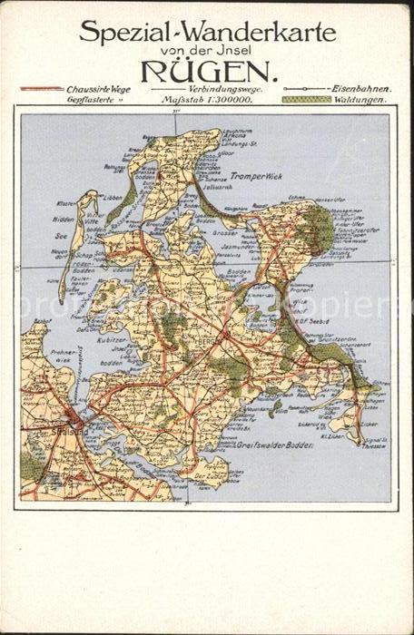 Insel Ruegen Spezial Wanderkarte