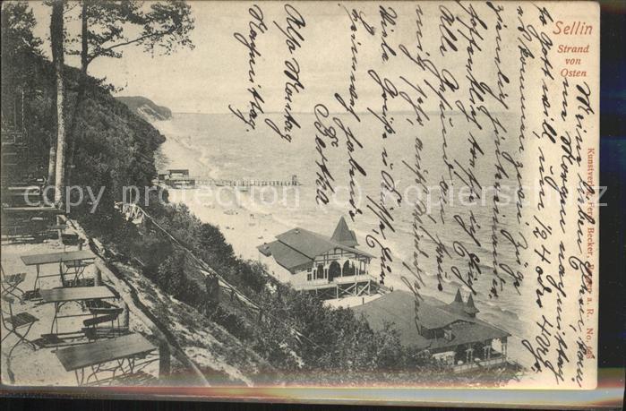 Sellin Ruegen Strand Steilküste Seebrücke Hochterrass