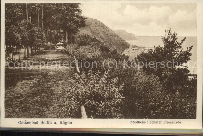 Sellin Ruegen Nördliches Hochufer Promenade