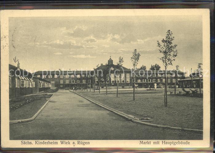 Wiek Ruegen Sächsisches Kinderheim Markt Hauptgebäu