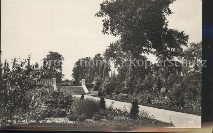 Burg Magdeburg Bahnhofsanlagen Park