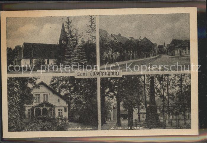 Lanz Lenzen Kirche Dorfstrasse Jahn Geburtshaus Hei