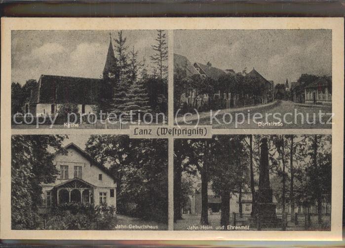 Lanz Lenzen Kirche Dorfstrasse Jahn Geburtshaus Hei