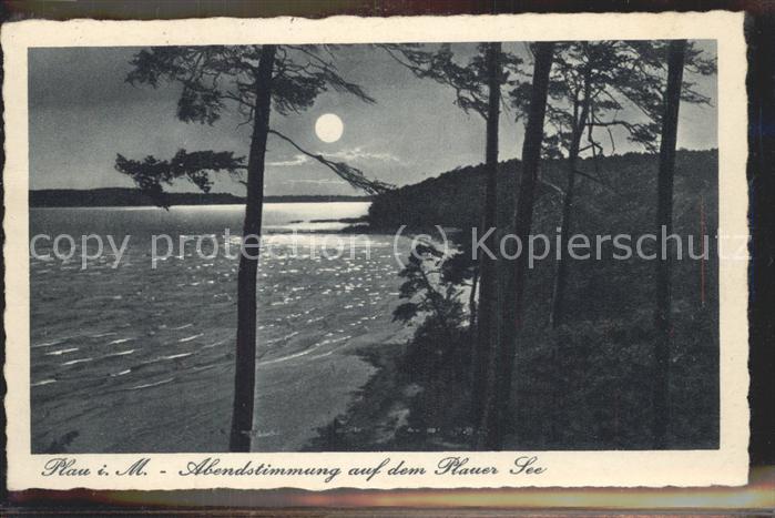 Plau See Abendstimmung am Plauer See