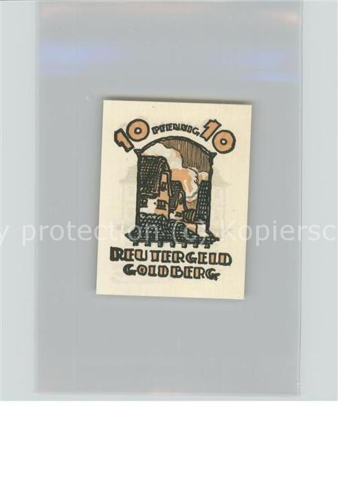 Goldberg Mecklenburg 10 Pfennig Reutergeld Rathaus