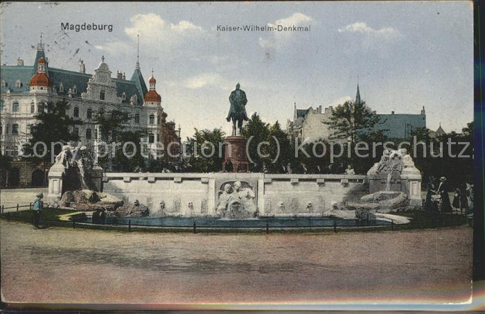 MAGDEBURG  CITY Kaiser-Wilhelm-Denkmal