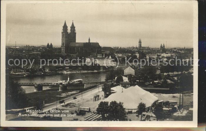 MAGDEBURG  CITY Ausstellungsturm Stadt
