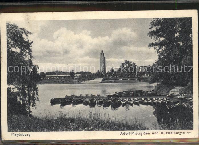 MAGDEBURG  CITY Adolf-Mittag-See Ausstellungsturm