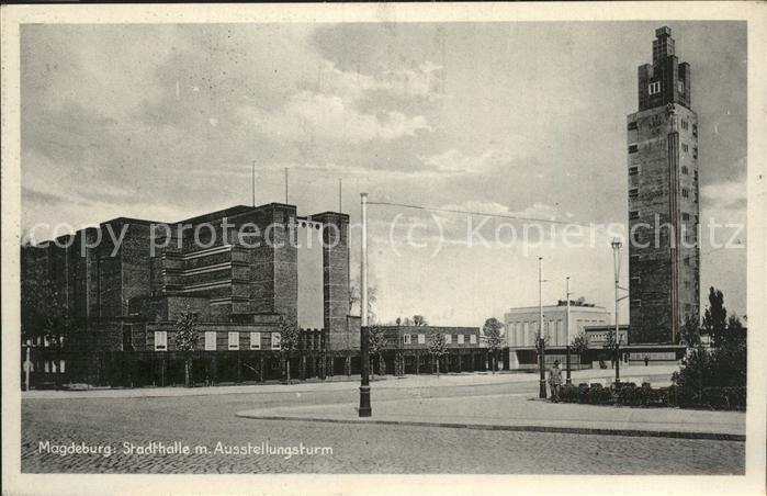 MAGDEBURG  CITY Stadthalle Ausstellungsturm