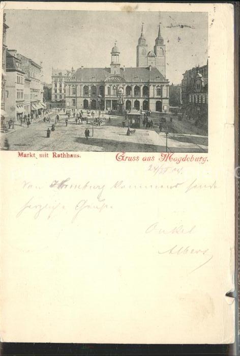 MAGDEBURG  CITY Rathaus Markt