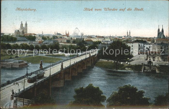 MAGDEBURG  CITY Werder Stadt Strassenbahn
