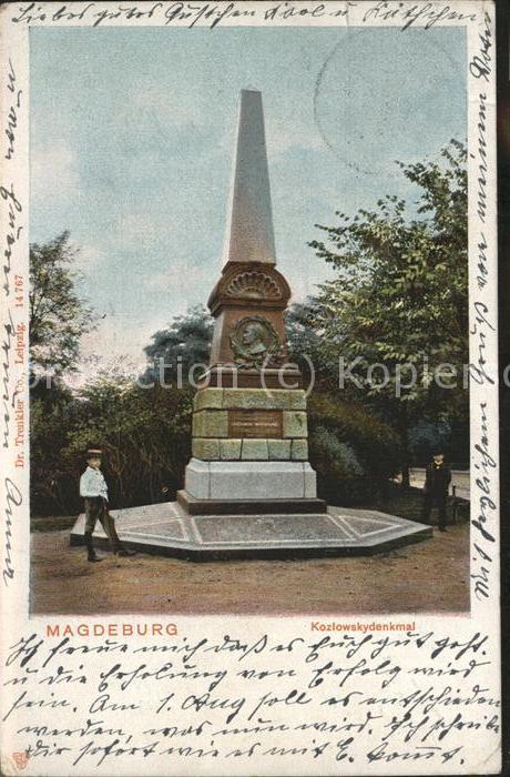 MAGDEBURG  CITY Koziowskydenkmal