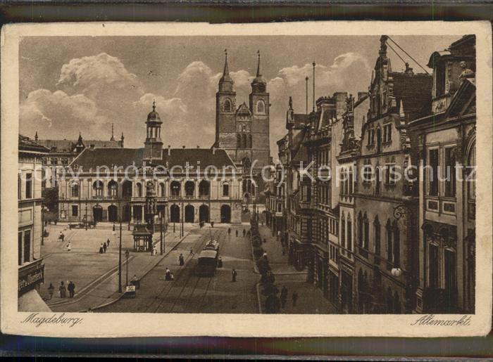 MAGDEBURG  CITY Altemarkt Strassenbahn