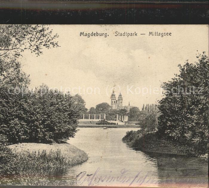 MAGDEBURG  CITY Stadtpark Mittagsee