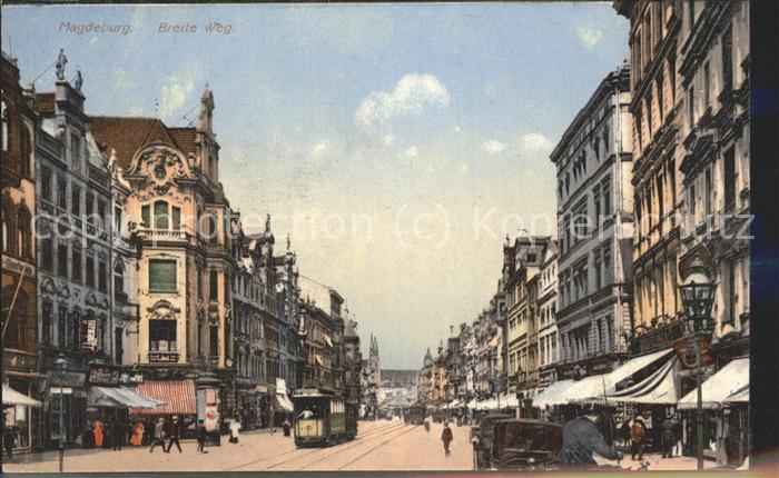 MAGDEBURG  CITY Breite Weg Strassenbahn