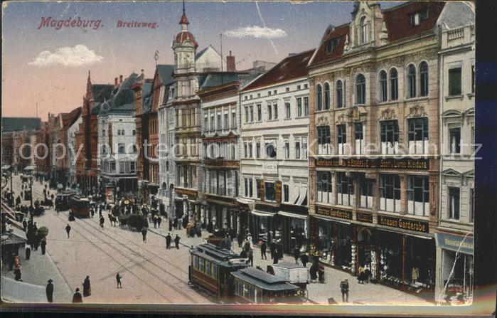 MAGDEBURG  CITY Breiteweg Strassenbahn