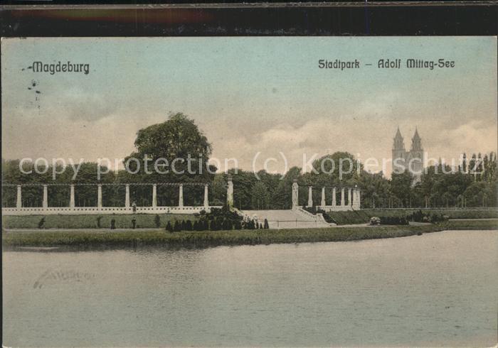 MAGDEBURG  CITY Stadtpark Adolf-Mittag-See