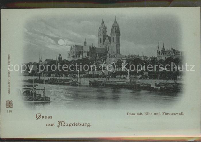 MAGDEBURG  CITY Dom Elbe Fuerstenwall