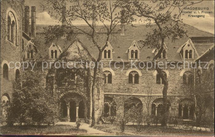 MAGDEBURG  CITY Kloster Frauen Kreuzgang