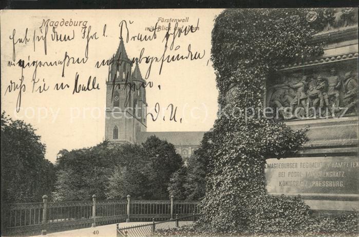MAGDEBURG  CITY Fuerstenwall Dom