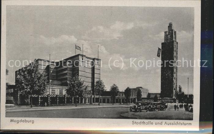 MAGDEBURG  CITY Stadthalle Aussichtsturm