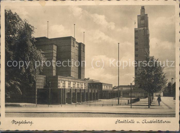 MAGDEBURG  CITY Stadthalle Aussichtsturm