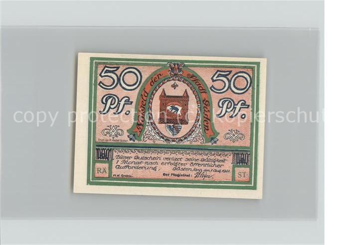 Guesten Anhalt 50 Pfg. Gutschein