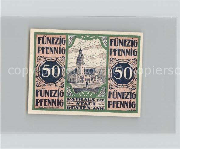 Guesten Anhalt 50 Pfennige Gutschein