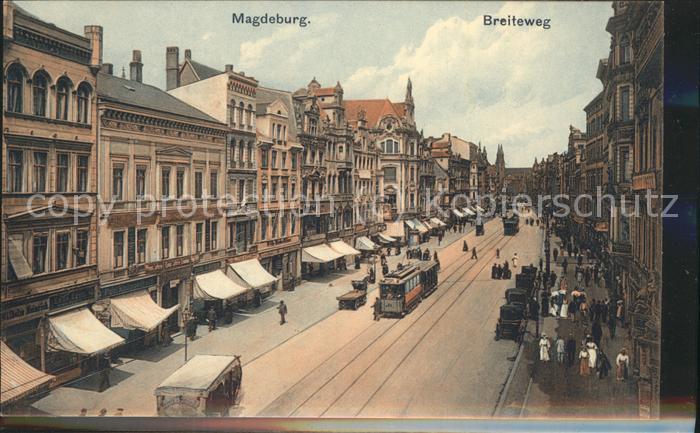 MAGDEBURG  CITY Breiteweg Strassenbahn