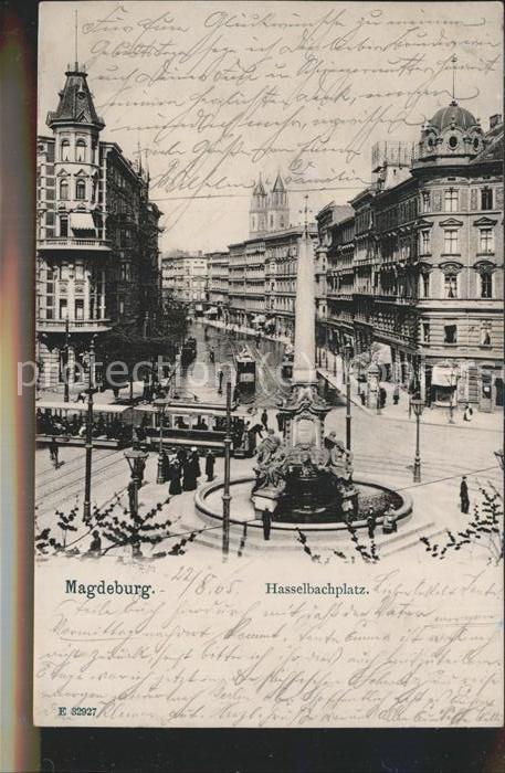 MAGDEBURG  CITY Hasselbachplatz Strassenbahn