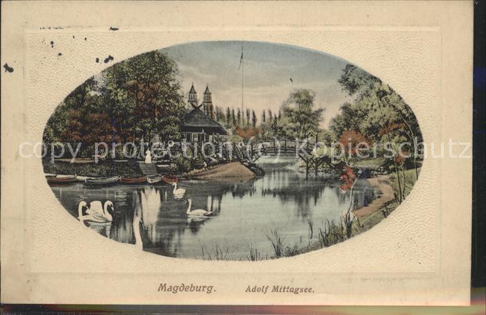 MAGDEBURG  CITY Adolf Mittagsee