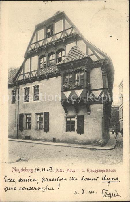 MAGDEBURG  CITY Altes Haus Kreuzgangstr.