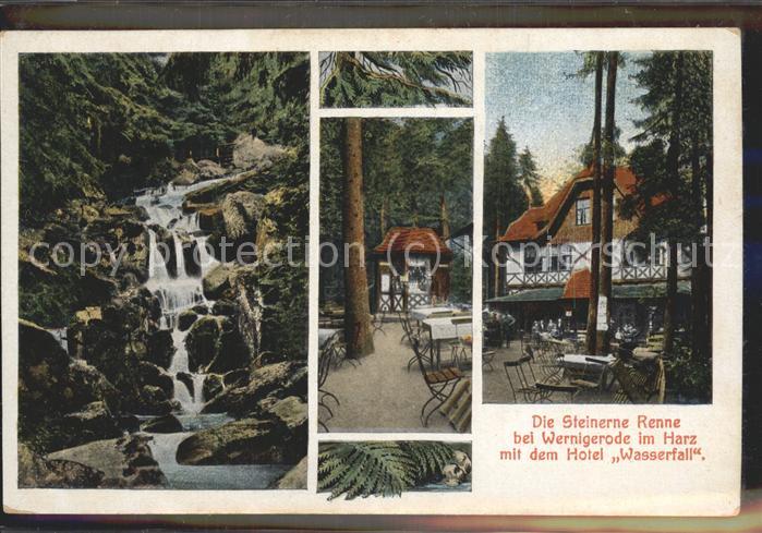 Wernigerode Harz Hotel Steinere Renne u.Wasserfall
