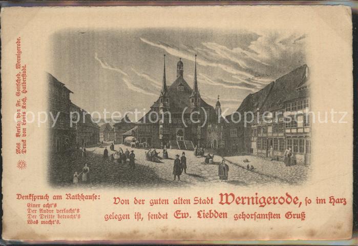 Wernigerode Harz Rathaus