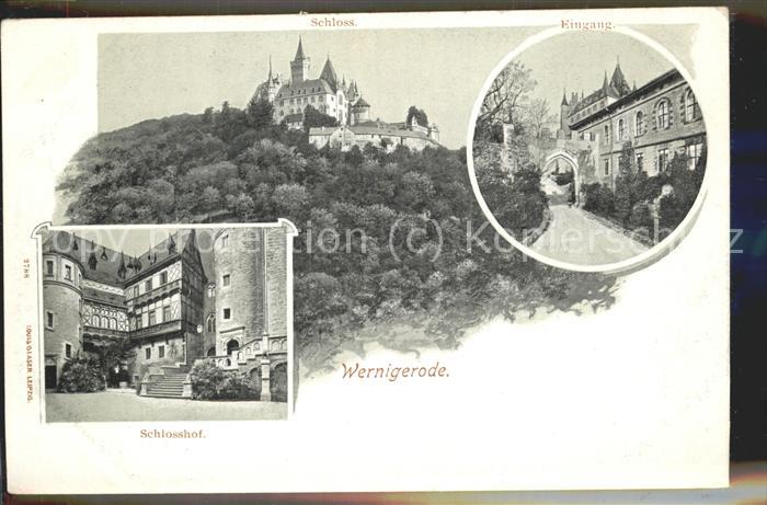 Wernigerode Harz Schloss u.Schlosshof